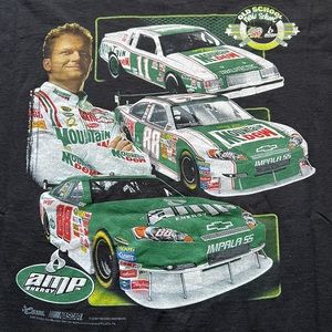 Nascar Chase Authentics Dale Earnhardt Jr. Mountain Dew Graphic Tee Old School